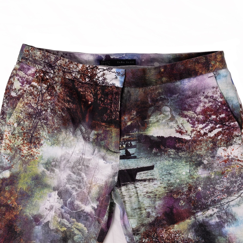 Zara Basic Printed Pants. Women's - image 3